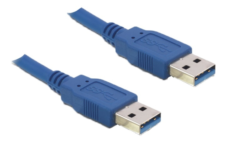 DeLOCK Delock Cable USB 3.0 Type-A male to USB 3.0 Type-A male,1m,blue in de groep COMPUTERS & RANDAPPARATUUR / Computerkabels / USB / USB-A / Kabels bij TP E-commerce Nordic AB (38-61454)