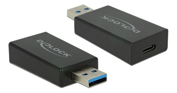 Delock Converter USB 3.1 Gen 2 USB-A Male to USB-C Female,10 Gbp,black in de groep COMPUTERS & RANDAPPARATUUR / Computerkabels / USB / USB-A / Adapters bij TP E-commerce Nordic AB (38-61475)