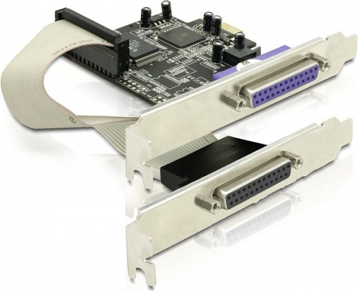 DeLOCK PCI-Express x1 kort, Parallell, 2xDB25ho in de groep COMPUTERS & RANDAPPARATUUR / Netwerk / Netwerkkaarten / PCI Express bij TP E-commerce Nordic AB (38-61499)