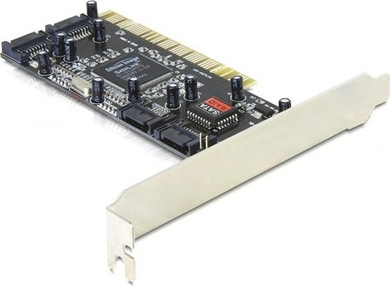 DeLOCK PCI-kort, SATA 1.5 Gb/s, 4xSATA-kontakter(int) in de groep COMPUTERS & RANDAPPARATUUR / Netwerk / Netwerkkaarten / PCI Express bij TP E-commerce Nordic AB (38-61508)