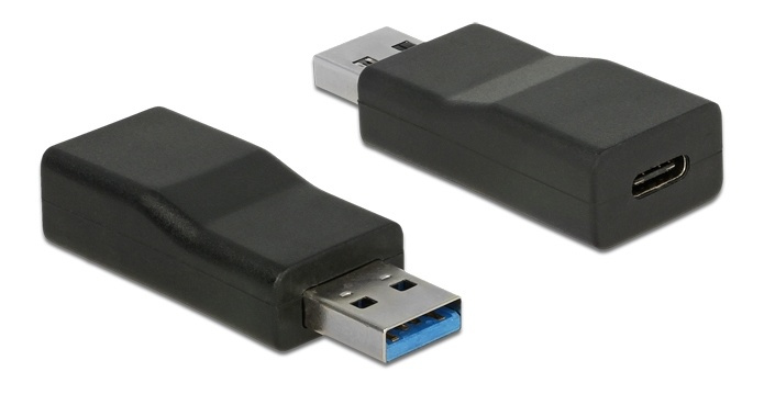 DeLOCK USB-converter, USB-C - USB-A, 3.1 Gen 2, zwart in de groep COMPUTERS & RANDAPPARATUUR / Computerkabels / USB / USB-A / Adapters bij TP E-commerce Nordic AB (38-61529)