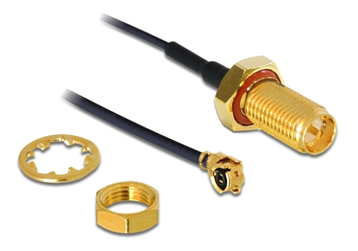 HF RP-SMA-kontakt för installation> MHF / U.FL-LP-068 kompatibla plug in de groep HOME ELECTRONICS / Kabels & Adapters / Antennekabels & Accessoires / Accessoires bij TP E-commerce Nordic AB (38-61538)