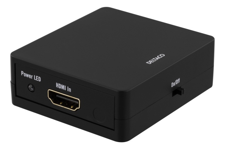 DELTACO HDMI splitter, 1x HDMI in, 2x HDMI out, 6,75 Gbit/s, black in de groep HOME ELECTRONICS / Kabels & Adapters / HDMI / Adapters bij TP E-commerce Nordic AB (38-61608)