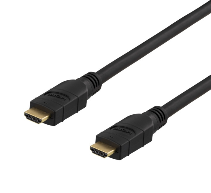 DELTACO PRIME active HDMI cable, 10m, 4K 60Hz, Spectra, black in de groep HOME ELECTRONICS / Kabels & Adapters / HDMI / Kabels bij TP E-commerce Nordic AB (38-61633)