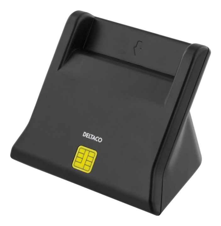 DELTACO UCR-156 Smart card reader, USB, black in de groep HOME ELECTRONICS / Opslagmedia / Geheugenkaartlezer bij TP E-commerce Nordic AB (38-61745)