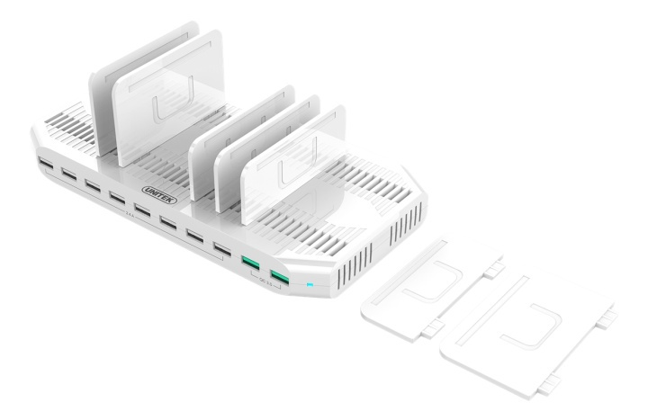 96W 10-Port USB Smart Charging Station in de groep SMARTPHONE & TABLETS / Opladers & Kabels / Docking stations bij TP E-commerce Nordic AB (38-61859)