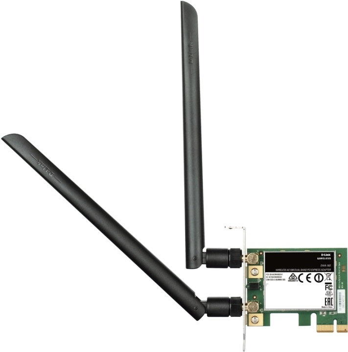 D-LINK Wireless AC1200 DualBand PCIe Adapter in de groep COMPUTERS & RANDAPPARATUUR / Netwerk / Netwerkkaarten / PCI Draadloos bij TP E-commerce Nordic AB (38-61964)
