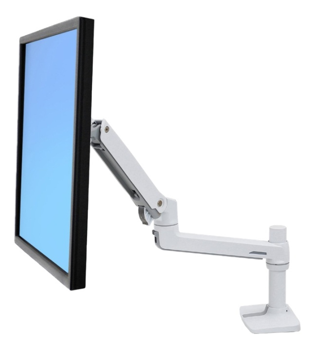 Ergotron LX monitorarm för LCD/TFT-monitor, vit, bord in de groep COMPUTERS & RANDAPPARATUUR / Computermonitor / Monitorarmen & steunen bij TP E-commerce Nordic AB (38-62051)