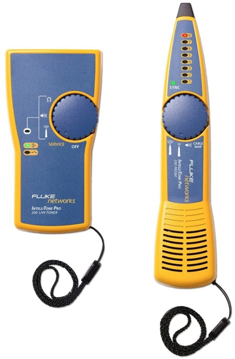 Fluke IntelliTone Pro 200 LAN Kit, Toner+Probe, gul/blå in de groep COMPUTERS & RANDAPPARATUUR / Computerkabels / Netwerkkabels / Adapters & Geleiderverbindingen bij TP E-commerce Nordic AB (38-62071)