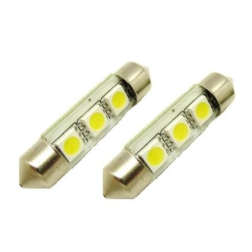 LED-inbouwlamp, fitting C5W, 3-LED, 39 mm (2-pack) in de groep AUTO / Autoverlichting / Kentekenverlichting bij TP E-commerce Nordic AB (38-6216)