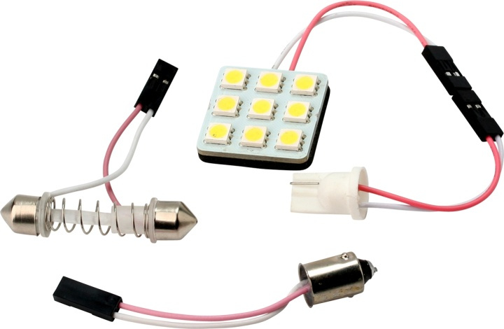 Universal-LED, till C5W / W5W samt BA9S in de groep AUTO / Autoverlichting / Diodelampen / Halogeenlampen bij TP E-commerce Nordic AB (38-6239)