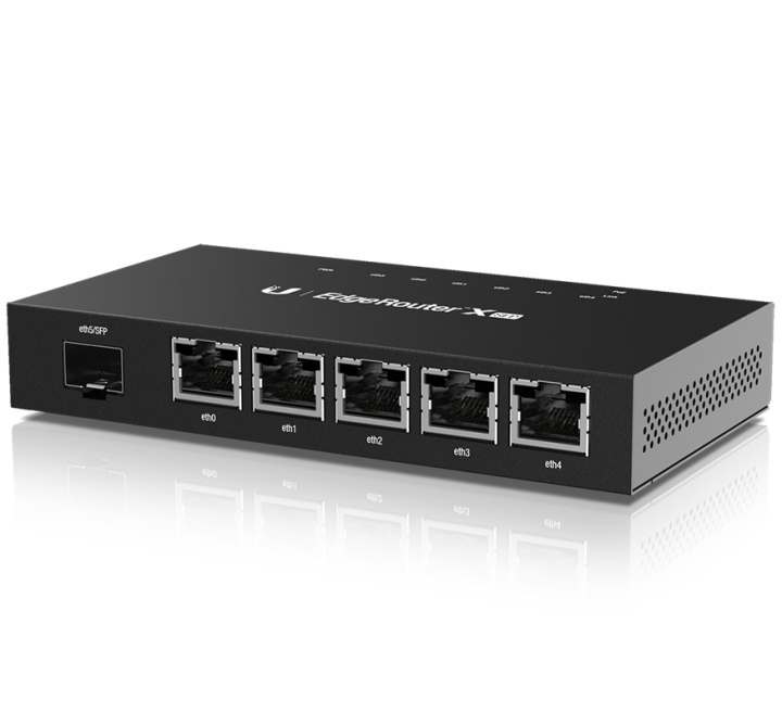 Ubiquiti EdgeRouter X, 5-Ports, SFP, Gigabit, Passive PoE, black in de groep COMPUTERS & RANDAPPARATUUR / Netwerk / PoE bij TP E-commerce Nordic AB (38-62558)