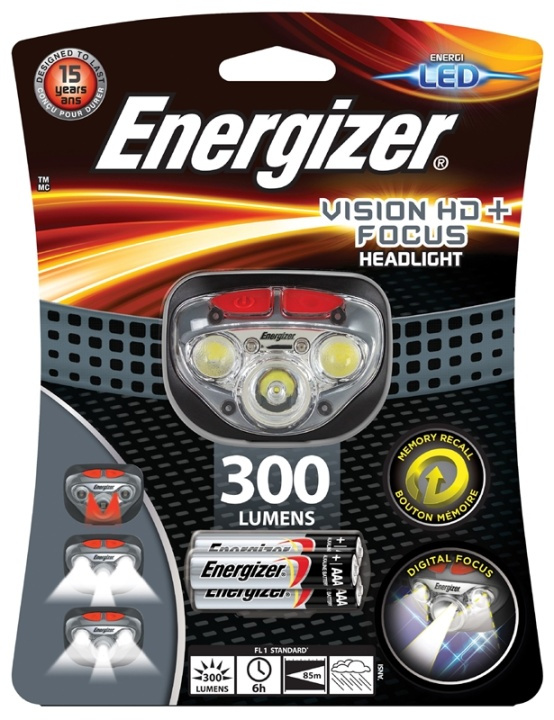 Energizer Hoofdlamp LED Zwart in de groep SPORT, VRIJE TIJD & HOBBY / Zaklampen & Hoofdlampen / Hoofdlampen bij TP E-commerce Nordic AB (38-62921)