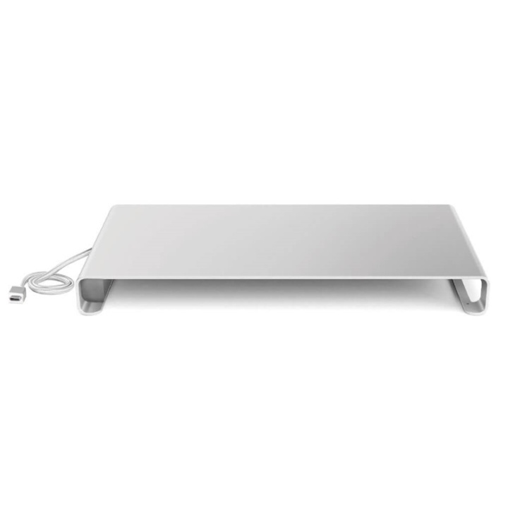 Desire2 View Monitor USB Stand 3x USB-A, 1x Type-C, Silver in de groep COMPUTERS & RANDAPPARATUUR / Laptops & accessoires / Overige bij TP E-commerce Nordic AB (38-64077)