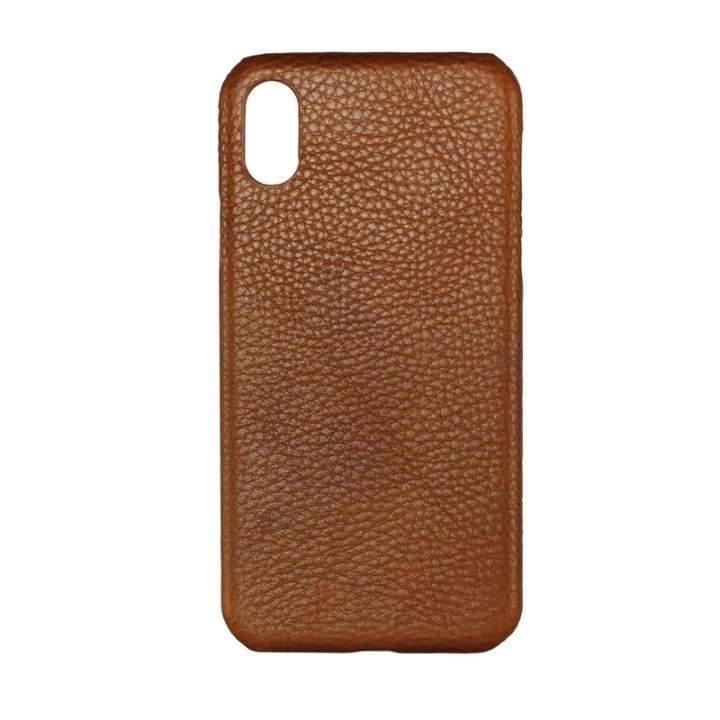 ONSALA COLLECTION Cover Leather Brown iPhone X/XS in de groep SMARTPHONE & TABLETS / Mobielbescherming / Apple / iPhone X/XS / Hoesjes bij TP E-commerce Nordic AB (38-64317)