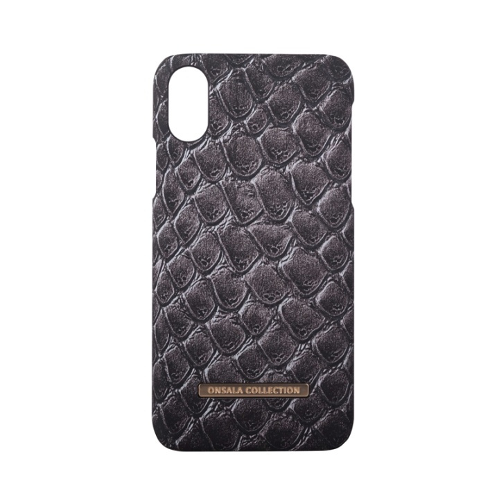 ONSALA COLLECTION Mobile Cover Soft Black Cobra iPhone X/XS in de groep SMARTPHONE & TABLETS / Mobielbescherming / Apple / iPhone X/XS / Hoesjes bij TP E-commerce Nordic AB (38-64365)