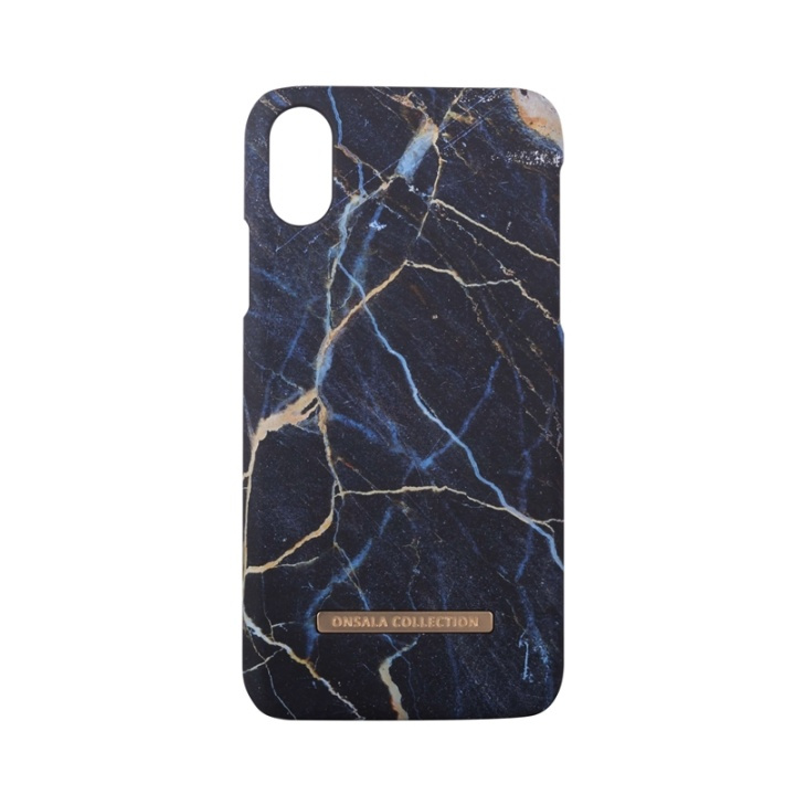 ONSALA COLLECTION Mobile Cover Soft Black Galaxy Marble iPhone X/XS in de groep SMARTPHONE & TABLETS / Mobielbescherming / Apple / iPhone X/XS / Hoesjes bij TP E-commerce Nordic AB (38-64367)