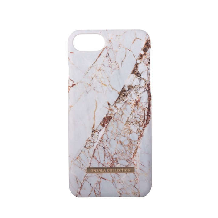 ONSALA COLLECTION Mobile Cover Soft White Rhino Marble Iphone6/7/8/SE2020 in de groep SMARTPHONE & TABLETS / Mobielbescherming / Apple / iPhone 6/6S / Hoesjes bij TP E-commerce Nordic AB (38-64372)