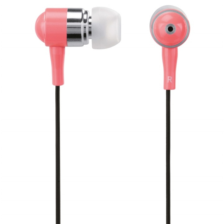 HAMA Hörlur Shiny In-Ear Mic Silver Rosa in de groep HOME ELECTRONICS / Audio & Beeld / Koptelefoon & Accessoires / Koptelefoon bij TP E-commerce Nordic AB (38-64548)