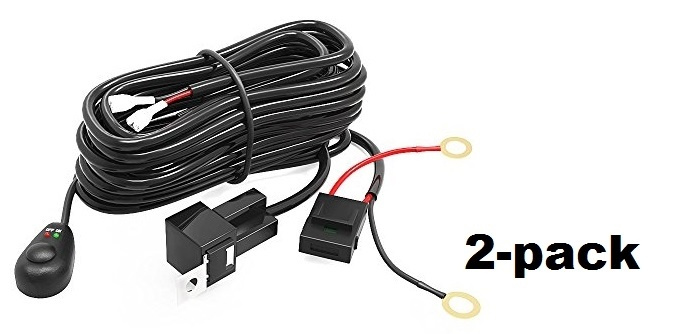 2-pack relaiskabelset 40A met schakelaar, voor LED-oprijplaten en extra verlichting in de groep AUTO / Autoverlichting / Extra verlichting bij TP E-commerce Nordic AB (38-6464PKT)