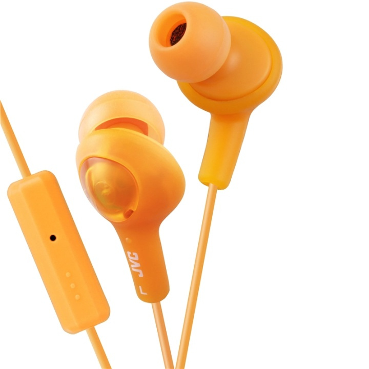 JVC Headphone FR6 Gumy Plus Mic Orange in de groep HOME ELECTRONICS / Audio & Beeld / Koptelefoon & Accessoires / Koptelefoon bij TP E-commerce Nordic AB (38-64876)