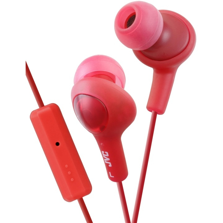 JVC Headphone FR6 Gumy Plus Mic Red in de groep HOME ELECTRONICS / Audio & Beeld / Koptelefoon & Accessoires / Koptelefoon bij TP E-commerce Nordic AB (38-64878)