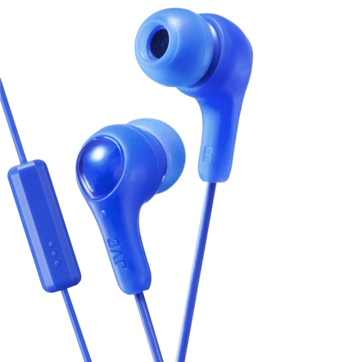 JVC Gumy Plus in-ear headphones with Remote & Mic Berry Blue in de groep HOME ELECTRONICS / Audio & Beeld / Koptelefoon & Accessoires / Koptelefoon bij TP E-commerce Nordic AB (38-64898)