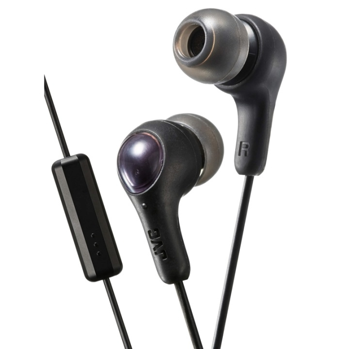 JVC Gumy Plus in-ear headphones with Remote & Mic Olive Black in de groep HOME ELECTRONICS / Audio & Beeld / Koptelefoon & Accessoires / Koptelefoon bij TP E-commerce Nordic AB (38-64903)
