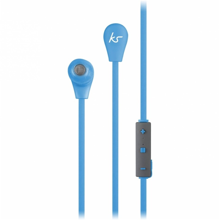 KITSOUND Headphone Bounce Blue In-Ear Wireless Mic in de groep HOME ELECTRONICS / Audio & Beeld / Koptelefoon & Accessoires / Koptelefoon bij TP E-commerce Nordic AB (38-65005)
