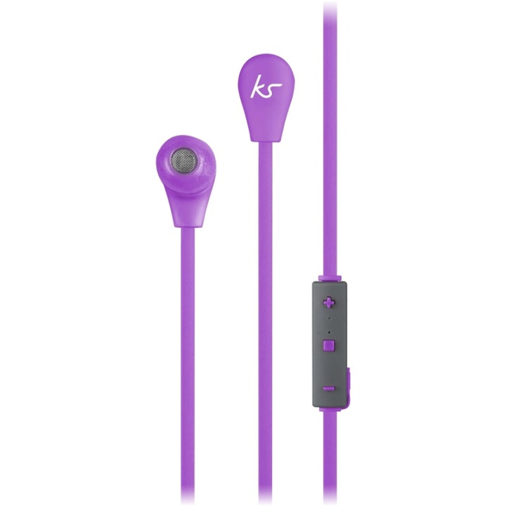 KITSOUND Headphone Bounce Purple In-Ear Wireless Mic in de groep HOME ELECTRONICS / Audio & Beeld / Koptelefoon & Accessoires / Koptelefoon bij TP E-commerce Nordic AB (38-65006)