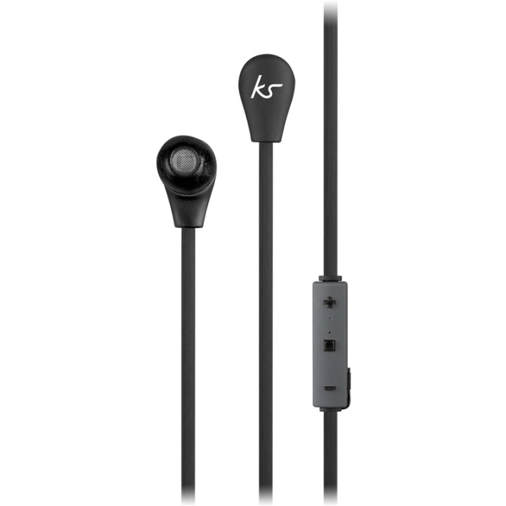 KITSOUND Headphone Bounce Black In-Ear Wireless Mic in de groep HOME ELECTRONICS / Audio & Beeld / Koptelefoon & Accessoires / Koptelefoon bij TP E-commerce Nordic AB (38-65008)