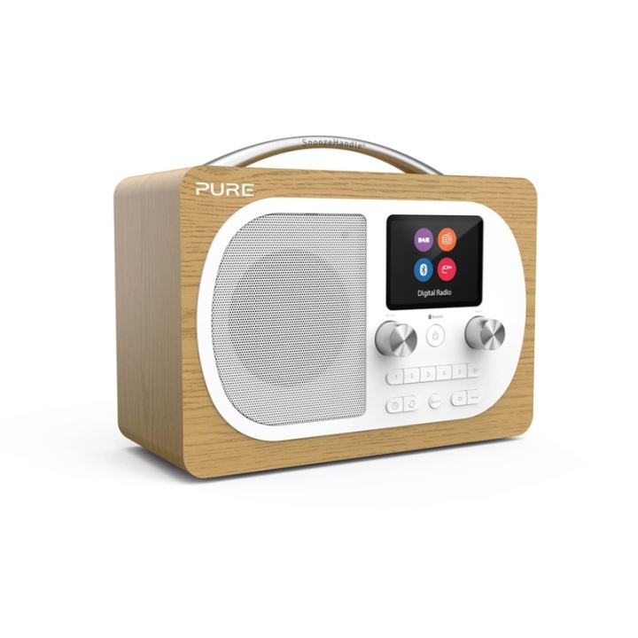 PURE FM/DAB/DAB+ Evoke H4, Oak in de groep HOME ELECTRONICS / Audio & Beeld / Luidsprekers & accessoires / Bluetooth-luidsprekers / Draagbare luidsprekers bij TP E-commerce Nordic AB (38-65173)