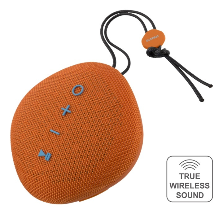 STREETZ water resistant Bluetooth speaker, TWS, BT 4.2, 1x6W, orange in de groep HOME ELECTRONICS / Audio & Beeld / Luidsprekers & accessoires / Bluetooth-luidsprekers / Draagbare luidsprekers bij TP E-commerce Nordic AB (38-65790)