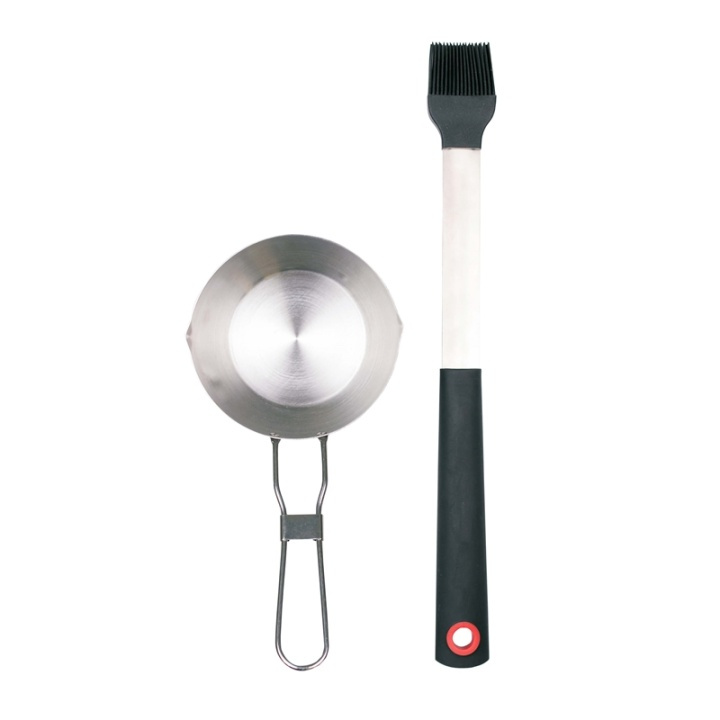 GEAR Grillkit Marinade/Glazuur 2in1 Borstel en Stalen Pot in de groep HUISHOUDEN & TUIN / Tuinproducten / Barbecue & Accessoires bij TP E-commerce Nordic AB (38-65906)