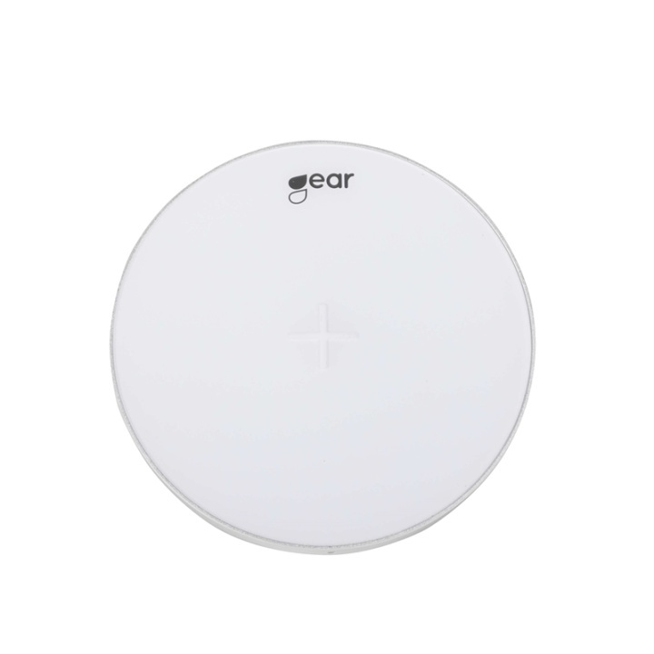 GEAR Wireless QI Charger 220V 5W 0,5-1A White in de groep SMARTPHONE & TABLETS / Opladers & Kabels / Draadloze Qi-oplader bij TP E-commerce Nordic AB (38-65926)