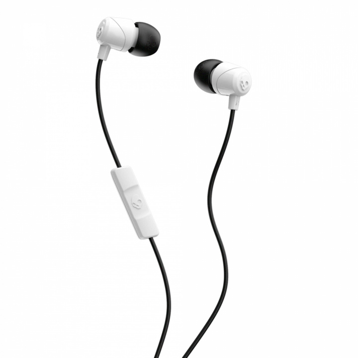 SKULLCANDY Hörlur In-Ear JIB Mic Vit/Svart in de groep HOME ELECTRONICS / Audio & Beeld / Koptelefoon & Accessoires / Koptelefoon bij TP E-commerce Nordic AB (38-66083)