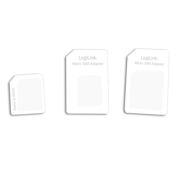 LogiLink SIM-kortsadaptrar 3-pack in de groep SMARTPHONE & TABLETS / Overige accessoires / Overige bij TP E-commerce Nordic AB (38-66586)