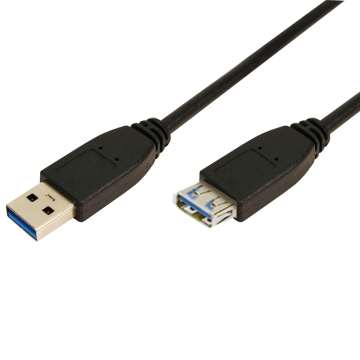 LogiLink USB 3.0 Förlängningskabel 3m in de groep COMPUTERS & RANDAPPARATUUR / Computerkabels / USB / USB-A / Kabels bij TP E-commerce Nordic AB (38-66588)