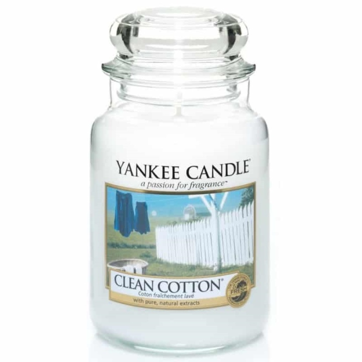 Yankee Candle Classic Large Jar Clean Cotton Candle 623g in de groep BEAUTY & HEALTH / Geuren & Parfum / Overige geuren / Geurkaarsen bij TP E-commerce Nordic AB (38-67627)