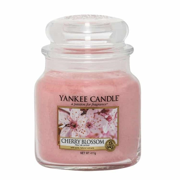 Yankee Candle Classic Medium Cherry Blossom Candle 411g in de groep BEAUTY & HEALTH / Geuren & Parfum / Overige geuren / Geurkaarsen bij TP E-commerce Nordic AB (38-67658)