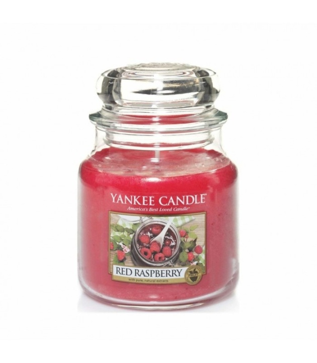 Yankee Candle Classic Medium Jar Red Raspberry Candle 411g in de groep BEAUTY & HEALTH / Geuren & Parfum / Overige geuren / Geurkaarsen bij TP E-commerce Nordic AB (38-67677)