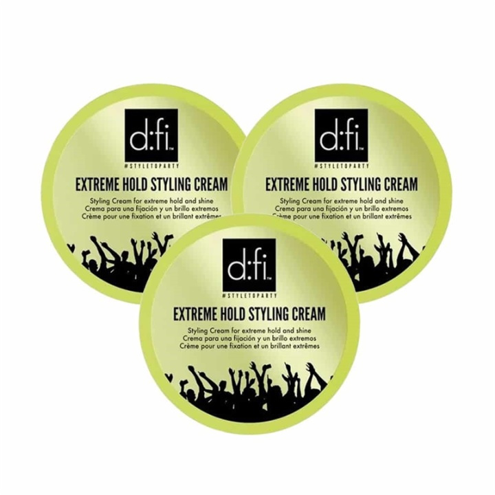 3-pack D:fi Extreme Cream 75g in de groep BEAUTY & HEALTH / Haar & Styling / Hair styling / Haarwax bij TP E-commerce Nordic AB (38-67971)