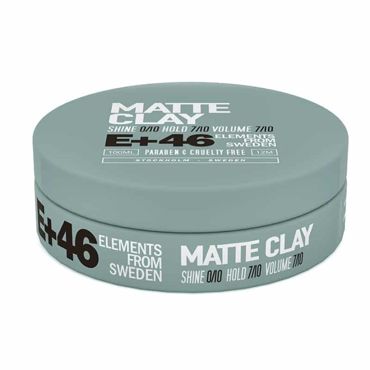 E+46 Matte Clay 100ml in de groep BEAUTY & HEALTH / Haar & Styling / Hair styling / Haarwax bij TP E-commerce Nordic AB (38-67976)