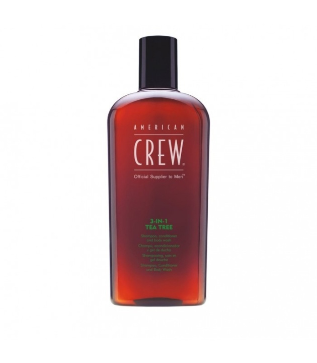 American Crew 3 In 1 Tea Tree 450ml in de groep BEAUTY & HEALTH / Haar & Styling / Haarverzorging / Shampoo bij TP E-commerce Nordic AB (38-68148)