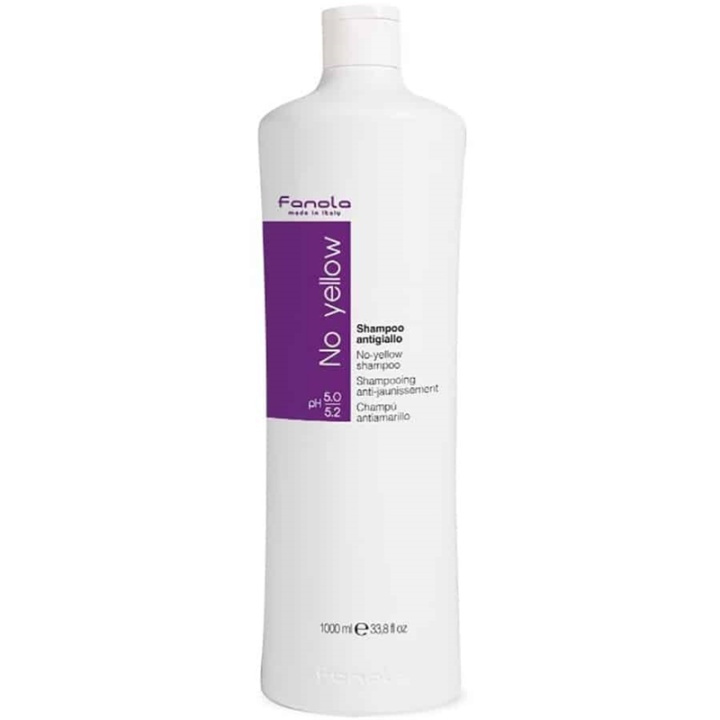 Fanola No Yellow Schampoo 1000ml in de groep BEAUTY & HEALTH / Haar & Styling / Haarverzorging / Haarverf / Zilvershampoo bij TP E-commerce Nordic AB (38-68161)