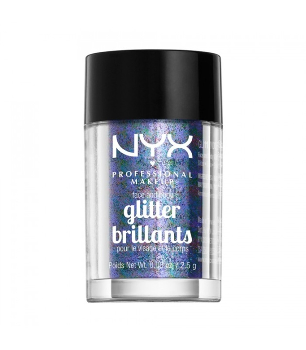 NYX PROF. MAKEUP Face & Body Glitter - 11 Violet 2,5g in de groep BEAUTY & HEALTH / Makeup / Make-up gezicht / Glitter bij TP E-commerce Nordic AB (38-69145)