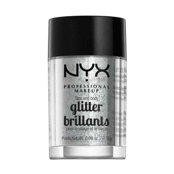 NYX PROF. MAKEUP Face & Body Glitter - 07 Ice 2,5g in de groep BEAUTY & HEALTH / Makeup / Make-up gezicht / Glitter bij TP E-commerce Nordic AB (38-69148)