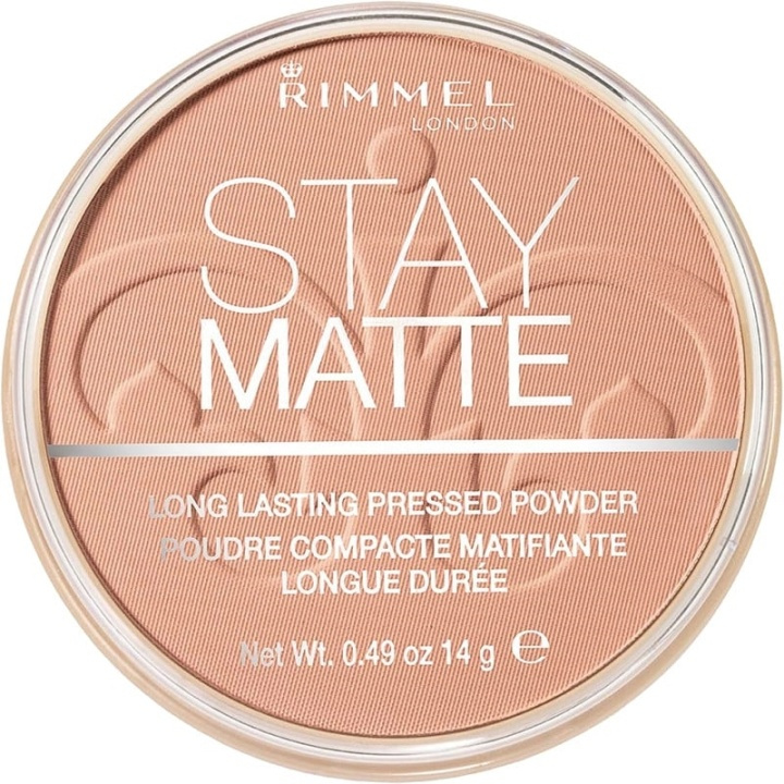 Rimmel Stay Matte Pressed Powder 009 Amber 14g in de groep BEAUTY & HEALTH / Makeup / Make-up gezicht / Poeder bij TP E-commerce Nordic AB (38-69227)
