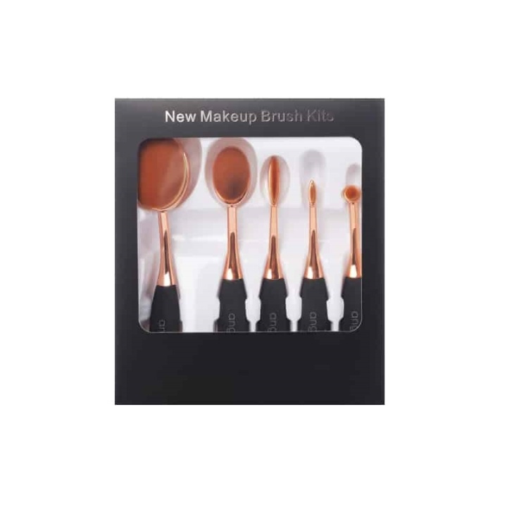 angie-L Oval Brush Set in de groep BEAUTY & HEALTH / Makeup / Tools & Make-up set / Borstels & kwastjes bij TP E-commerce Nordic AB (38-69446)