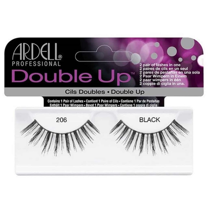 Ardell Double Up False Eyelashes Black 206 in de groep BEAUTY & HEALTH / Makeup / Ogen & Wenkbrauwen / Nepwimpers bij TP E-commerce Nordic AB (38-69675)